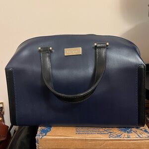 Kate Spade Midnight Blue and Black Satchel